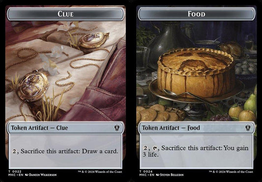 Clue (0022) // Food (0024) Double-Sided Token