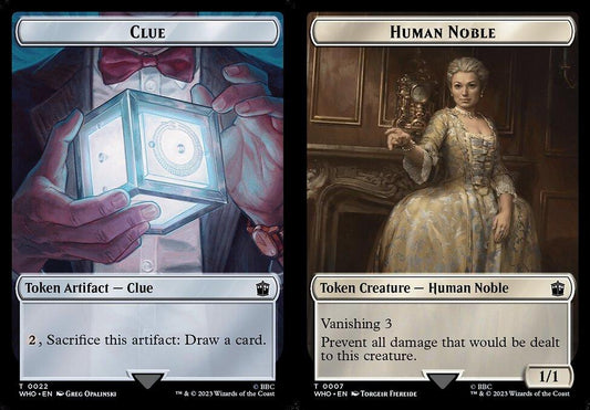 Clue (0022) // Human Noble (0007) Double-Sided Token