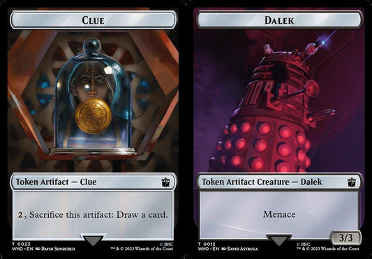 Clue (0023) // Dalek (0012) Double-Sided Token
