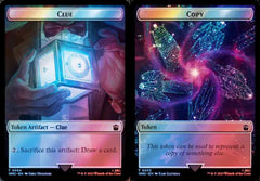 Clue (0054) // Copy (0033) Double-Sided Token - Surge Foil