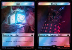 Clue (0054) // Dalek (0044) Double-Sided Token - Surge Foil