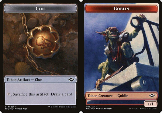 Clue (014) // Goblin (008) Double-Sided Token - Foil