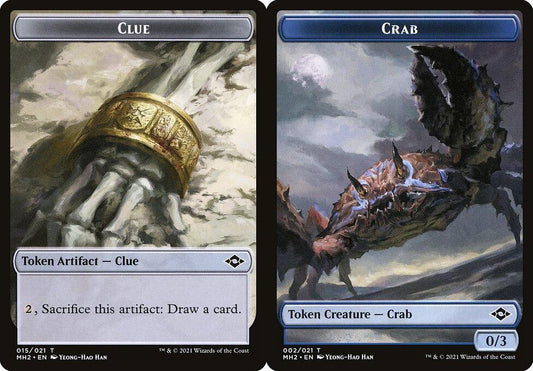 Clue (015) // Crab (002) Double-Sided Token - Foil