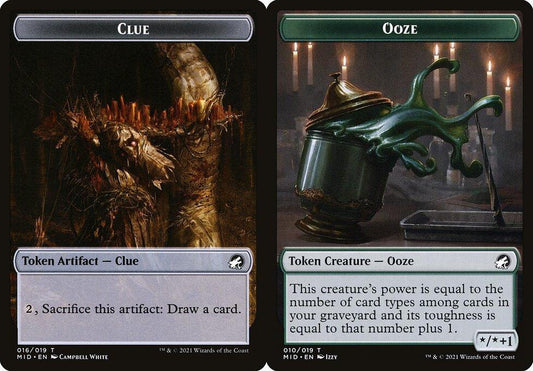 Clue (016) // Ooze (010) Double-Sided Token - Foil