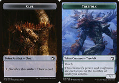 Clue (016) // Treefolk (012) Double-Sided Token - Foil