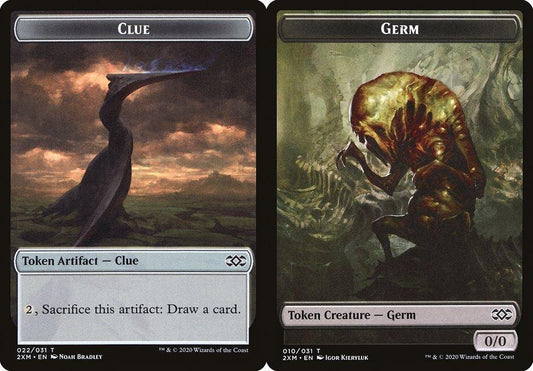 Clue (022) // Germ (010) Double-Sided Token - Foil