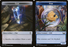 Clue (034) // Fish (004) Double-Sided Token