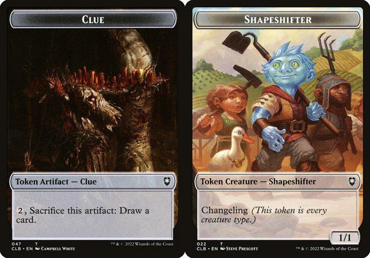 Clue (047) // Shapeshifter (022) Double-Sided Token