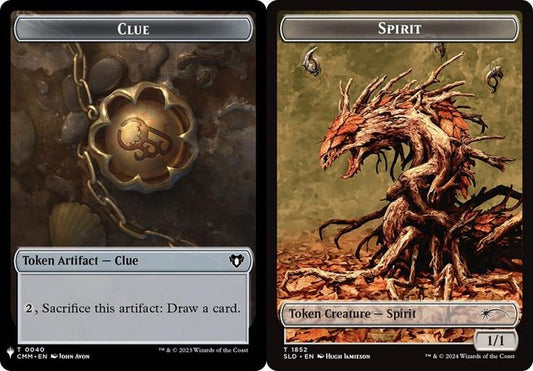Clue (040) // Spirit (1852) Double-Sided Token (PLST)