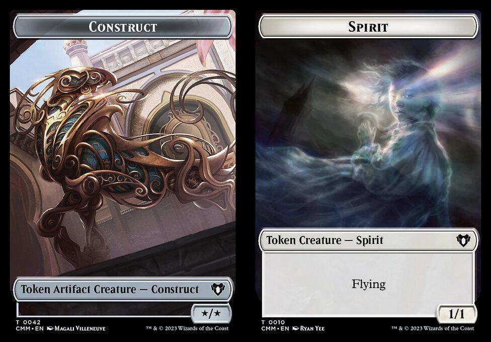 Construct (0042) // Spirit (0010) Double-Sided Token