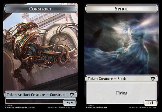 Construct (0042) // Spirit (0010) Double-Sided Token