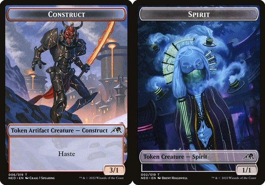 Construct (006) // Spirit (002) Double-Sided Token - Foil