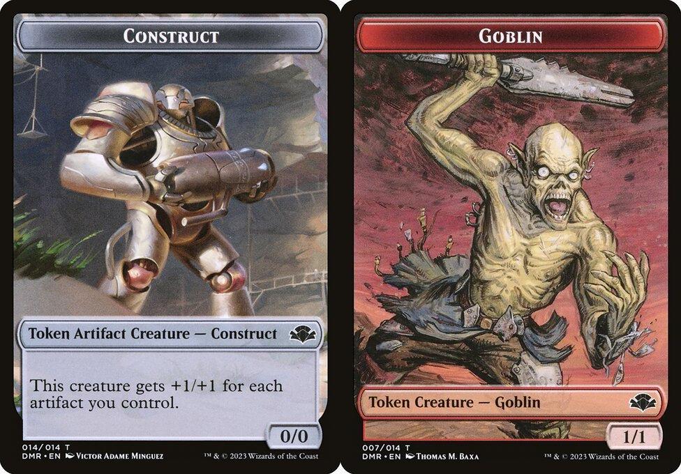 Construct (014) // Goblin (007) Double-Sided Token - Foil