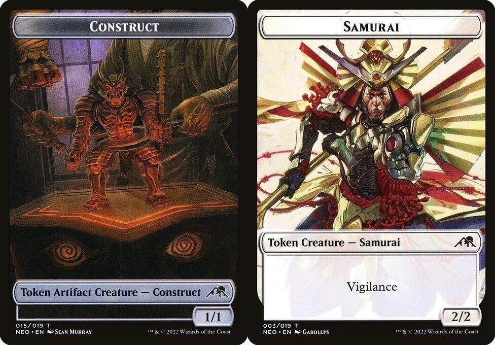 Construct (015) // Samurai (003) Double-Sided Token - Foil