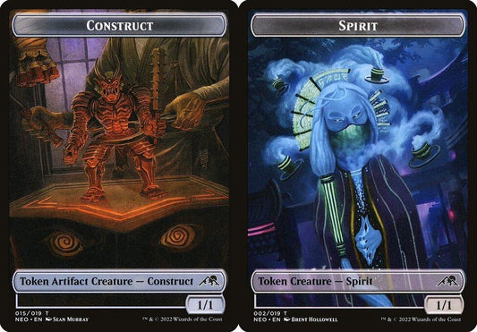 Construct (015) // Spirit (002) Double-Sided Token - Foil
