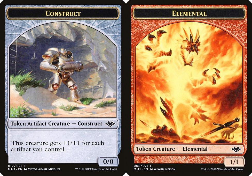 Construct (017) // Elemental (008) Double-Sided Token