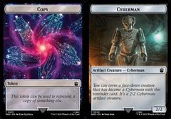 Copy (0001) // Cyberman (0024) Double-Sided Token - Foil