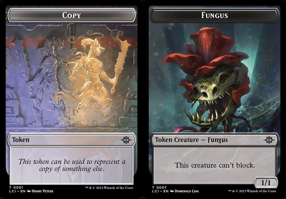 Copy (0001) // Fungus (0007) Double-Sided Token - Foil