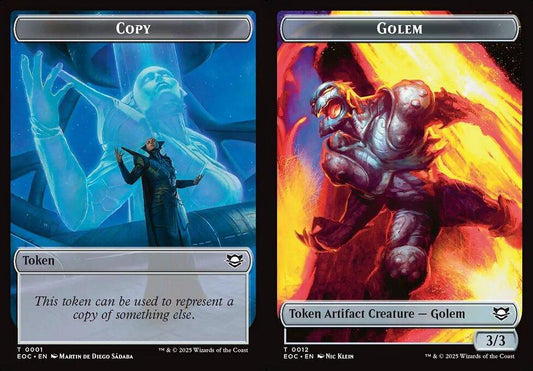Copy (0001) // Golem (0012) Double-Sided Token - Foil