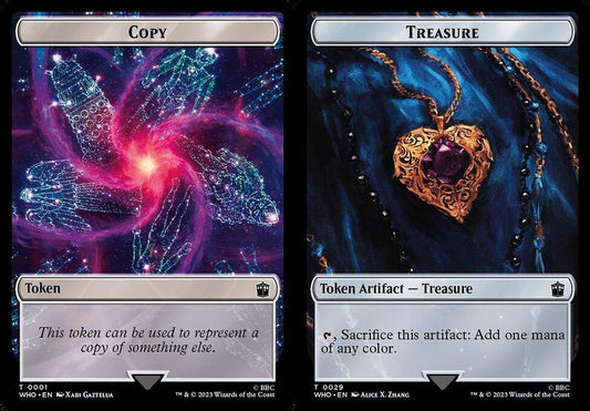 Copy (0001) // Treasure (0029) Double-Sided Token - Foil