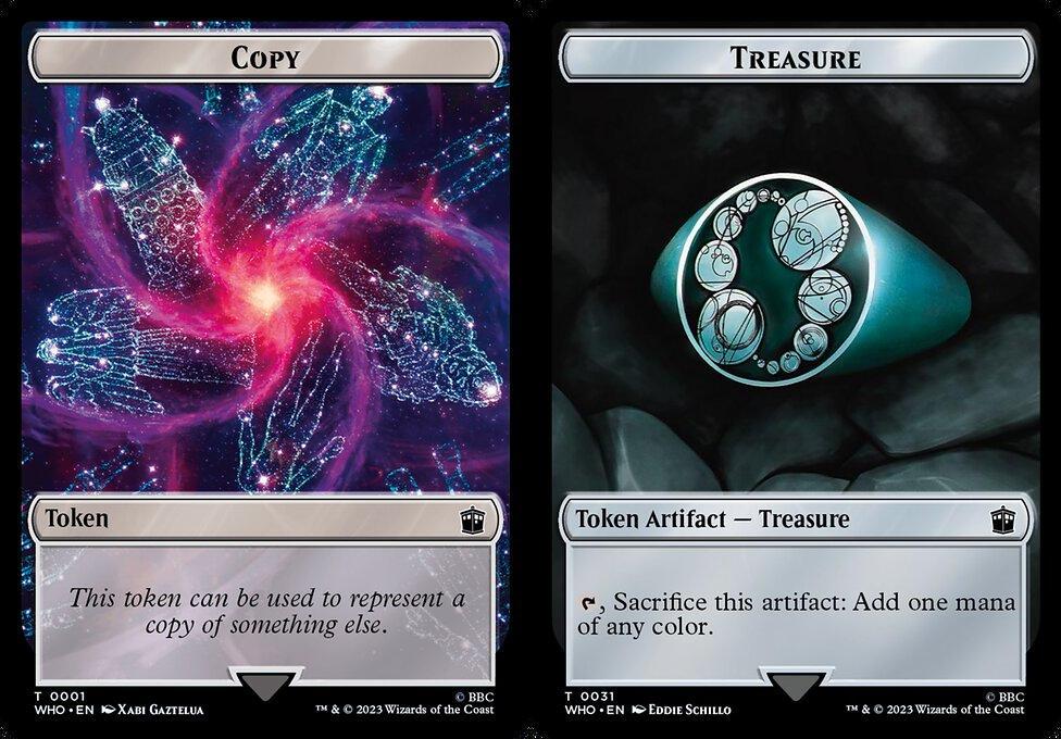 Copy (0001) // Treasure (0031) Double-Sided Token - Foil