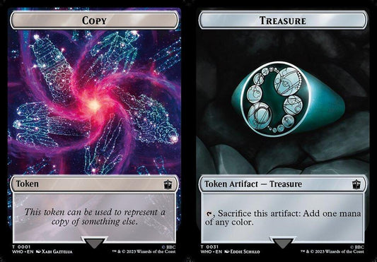 Copy (0001) // Treasure (0031) Double-Sided Token - Foil