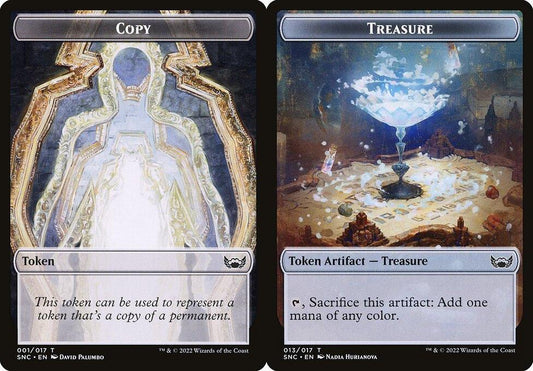 Copy (001) // Treasure (013) Double-Sided Token - Foil
