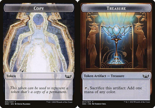Copy (001) // Treasure (017) Double-Sided Token - Foil