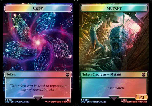 Copy (0033) // Mutant (0050) Double-Sided Token - Surge Foil