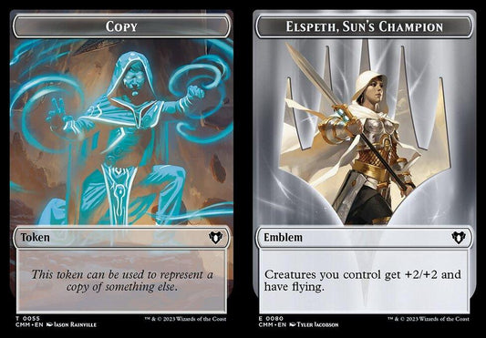 Copy (0055) // Elspeth, Sun's Champion Emblem (0080) Double-Sided Token