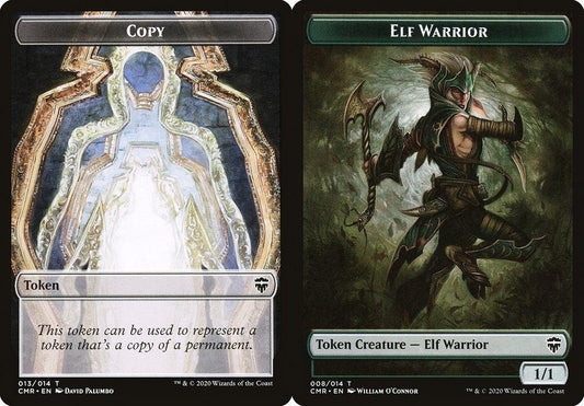 Copy (013) // Elf Warrior (008) Double-Sided Token - Foil
