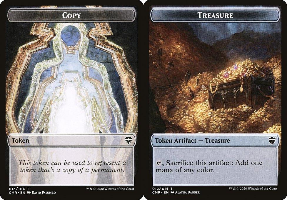 Copy (013) // Treasure (012) Double-Sided Token - Foil
