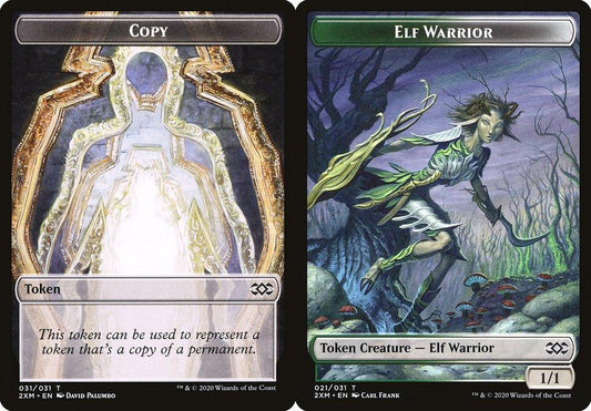 Copy (031) // Elf Warrior (021) Double-Sided Token - Foil