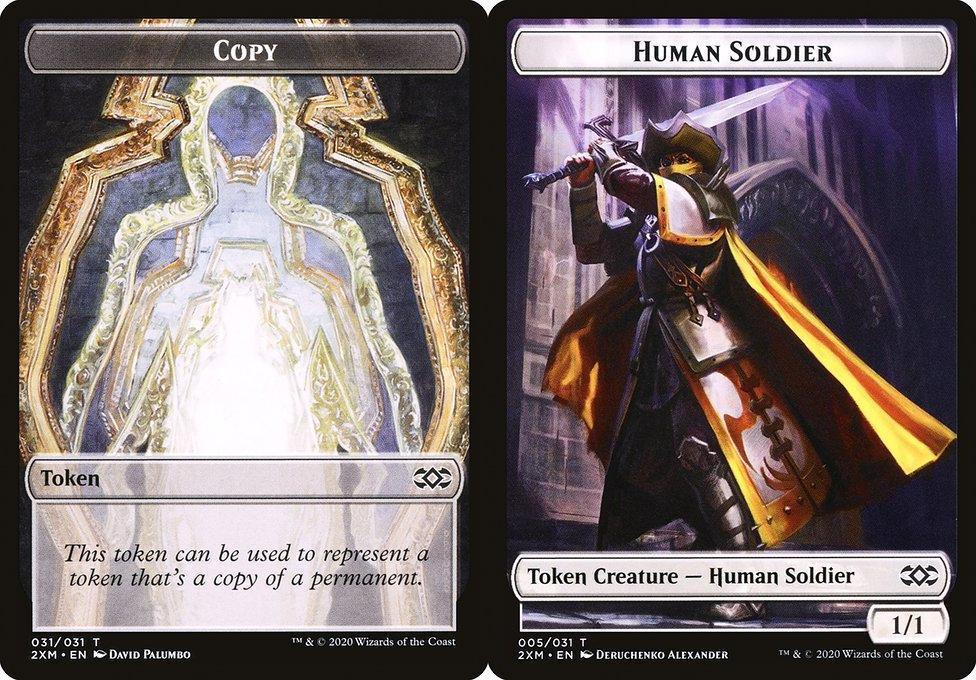 Copy (031) // Human Soldier (005) Double-Sided Token - Foil