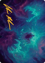 Cosmogoyf (24/54) Art Card (AEOE) - Gold-Stamped Signature