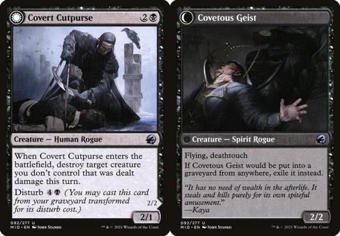 Covert Cutpurse // Covetous Geist - Foil