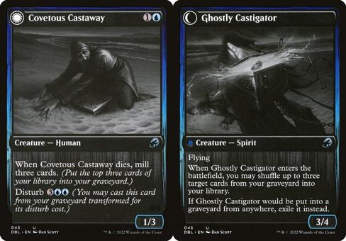 Covetous Castaway // Ghostly Castigator - Foil