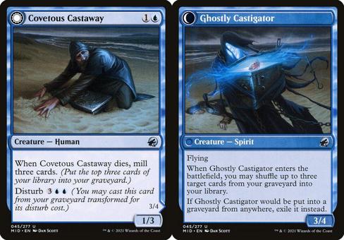 Covetous Castaway // Ghostly Castigator - Foil