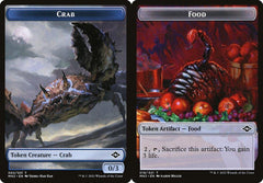 Crab (002) // Food (018) Double-Sided Token - Foil