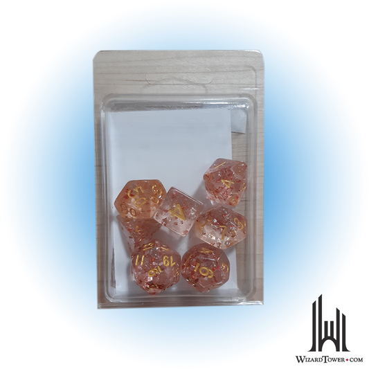 Dice Set - Translucent Critical Splatter 7ct