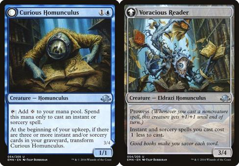Curious Homunculus // Voracious Reader - Foil