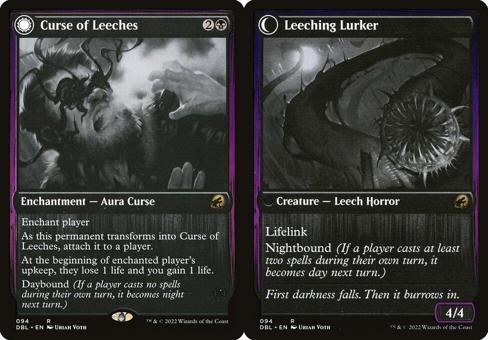 Curse of Leeches // Leeching Lurker - Foil
