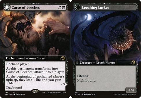 Curse of Leeches // Leeching Lurker (345) (Extended Art)