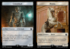 Cyberman (0024) // Horse (0004) Double-Sided Token - Foil