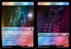 Cyberman (0056) // Dalek (0044) Double-Sided Token - Surge Foil