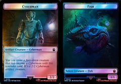 Cyberman (0056) // Fish (0042) Double-Sided Token - Surge Foil