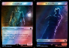 Cyberman (0056) // Human Rogue (0045) Double-Sided Token - Surge Foil