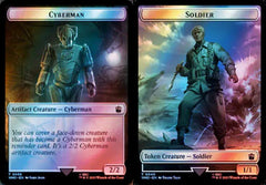 Cyberman (0056) // Soldier (0040) Double-Sided Token - Surge Foil