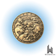 Individual Dice - Coin Battle Scene d12