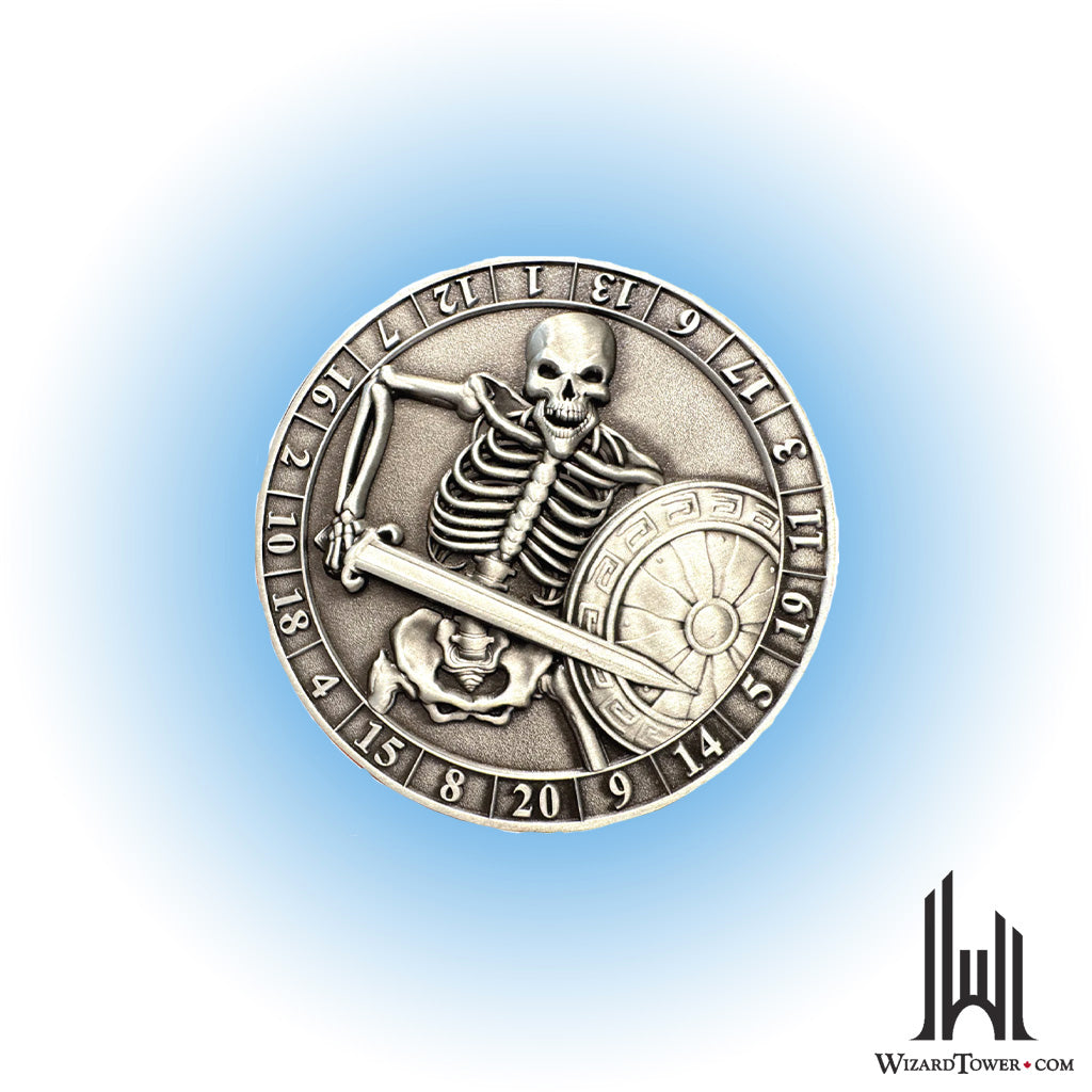 Individual Dice - Coin Skeleton d20